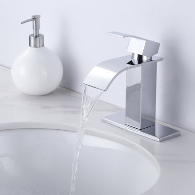 Single-handle Bathroom Faucet with Drain Assembly