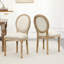 Chaise de salle à manger rembourrée en bois massif à dossier très Louis H 20 po Amando-763825503