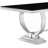 Mercy Black Rectangular Glass Top Dining Table