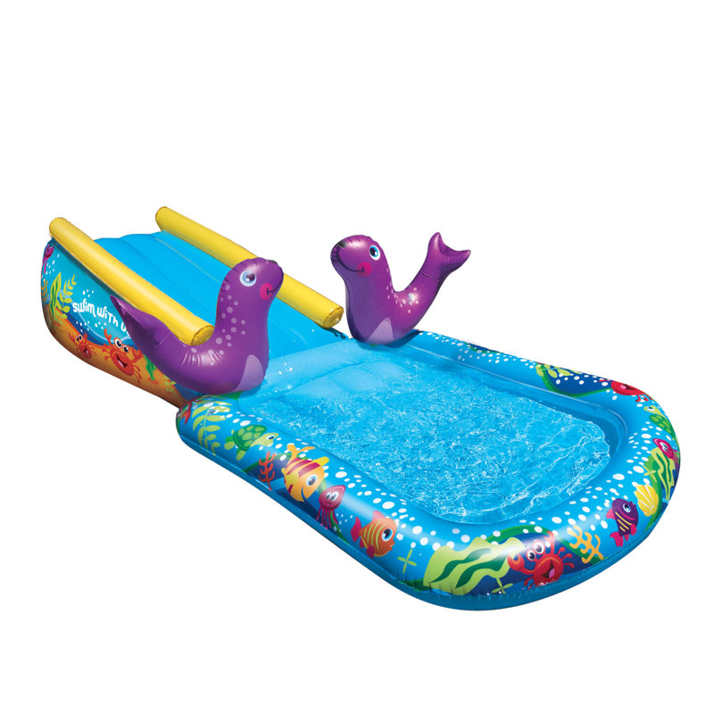 Glissade d'eau gonflable 56 pi x 98 pi