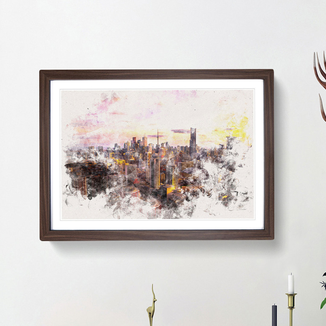 Toronto Canada Skyline - Picture Frame Painting Print