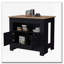 Îlot de cuisine 2 portes noir-1070394131