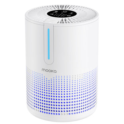 Purificateur d'air de table pour la grande pièce de la maison jusqu'à 430 pieds carrés Pi. Avec filtre à air HEPA véritable H13, blanc
