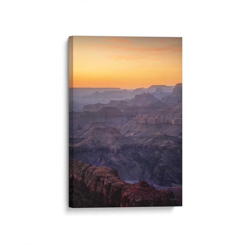 Reproduction d'art «Afterglow at the Grand Canyon» par Martin Podt, L 24 po x H 36 po, Toile tendue, Ne s’applique pas