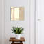 Wall mounted key box, Opens to the left, 30x30x5, White, Marble texture classic satisfaction, 