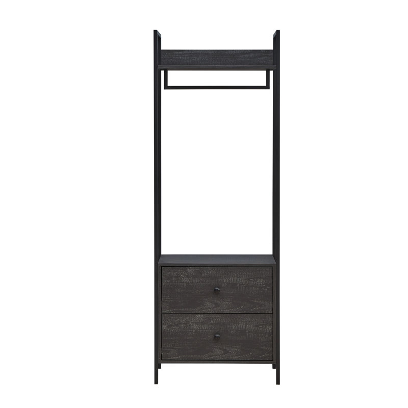 Zaira 63.8cm Closet System, Black