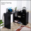 Bureau d'angle rotatif en L avec rangement, tiroir et armoire pour bureau à domicile et bureau
