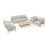 Felsenthal 7-Person Outdoor Acacia Wood Conversation Set With Cushions And Table