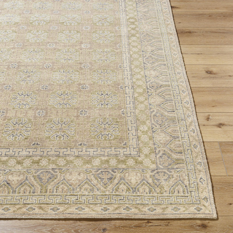Marisa Hand Knotted Area Rug, Rectangle 6' x 9'