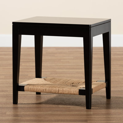 Bayur Wood End Table with Storage