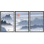 «Abstract Landscape Mountain Range», peinture sur toile flottante 3 pièces-70991596-70991597