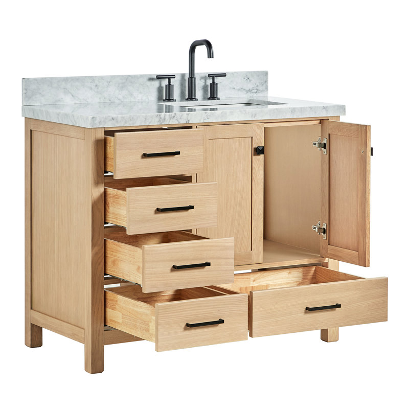 Ensemble de meuble-lavabo simple 43 po Cambridge, Chêne