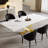 Modern 63" To 94.5" Extendable Dining Table With Sintered Stone Top And Cross-Shaped Metal Legs, Seats 8-10-2074127806-2074127801