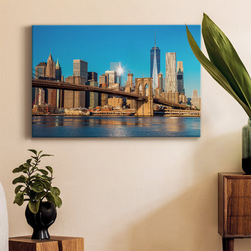 Ebern Designs Skyline Of Downtown New York City On Canvas Print | Wayfair