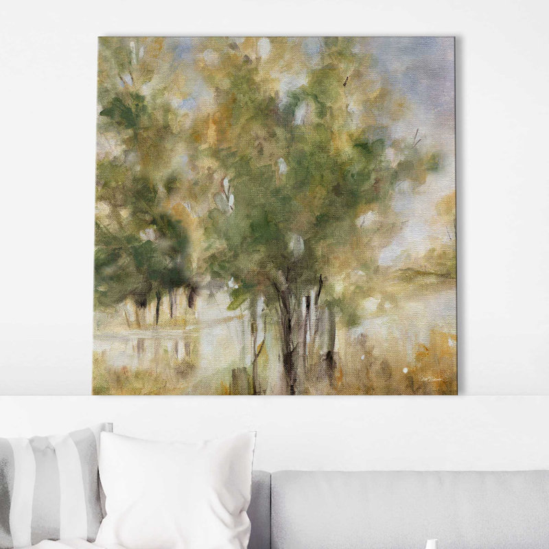 Waterway Grove par Carol Robinson - Peinture, L 18 po x H 18 po, Toile tendue