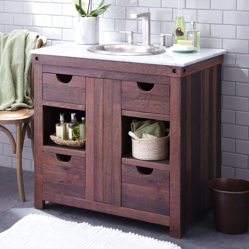 Dessus de salle de bain simple 37 po meuble-lavabo