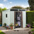 6ft x 5ft White Outdoor Metal Storage Shed with Window, Sliding Doors – Includes Tool Kit, UV-Resistant & Easy Assembly