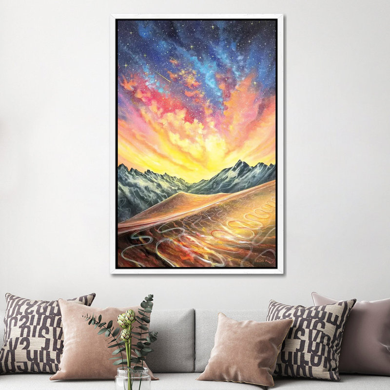 Fear Not by ColorByFeliks - Print on Canvas, 152.5 cm H x 101.5 cm W, White Framed