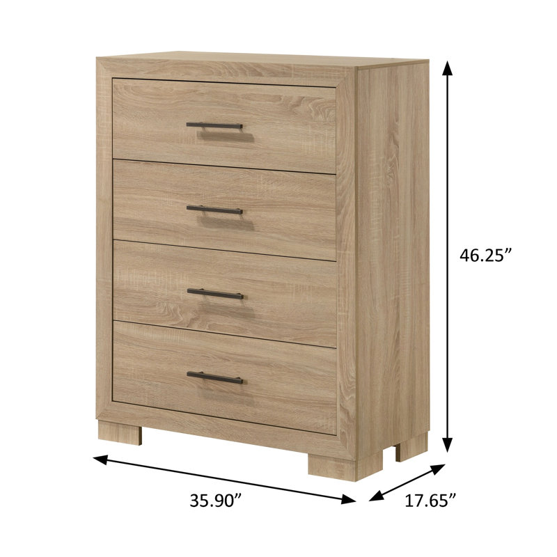 Commode transitionnelle l 35,9 po, brun