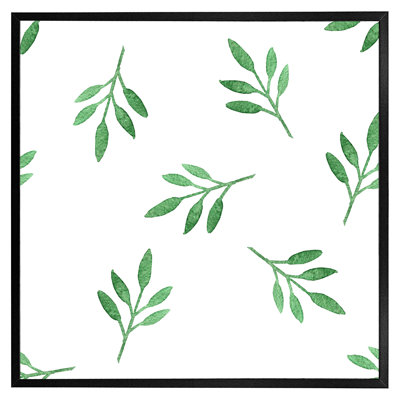 Grimaud Green Leaf - Single Picture Frame Print