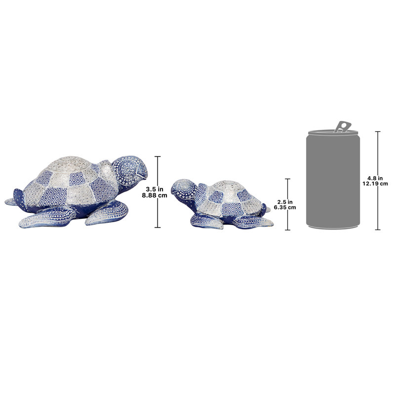 2 Piece Harmony Sea Turtle Figurine