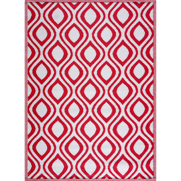 George Oliver Red Indoor/Outdoor Rug | Wayfair