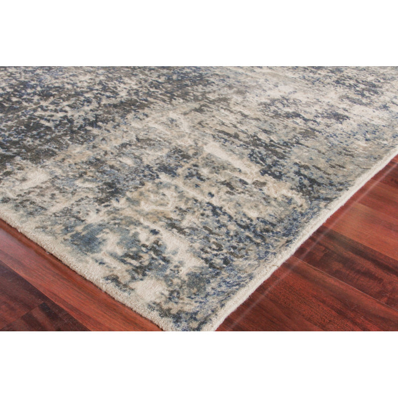 Reflections Viscose Abstract Indoor Rug, Rectangle 6' x 9'