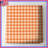 Orange White Gingham Quilted Bedspread All Sizes-128700303