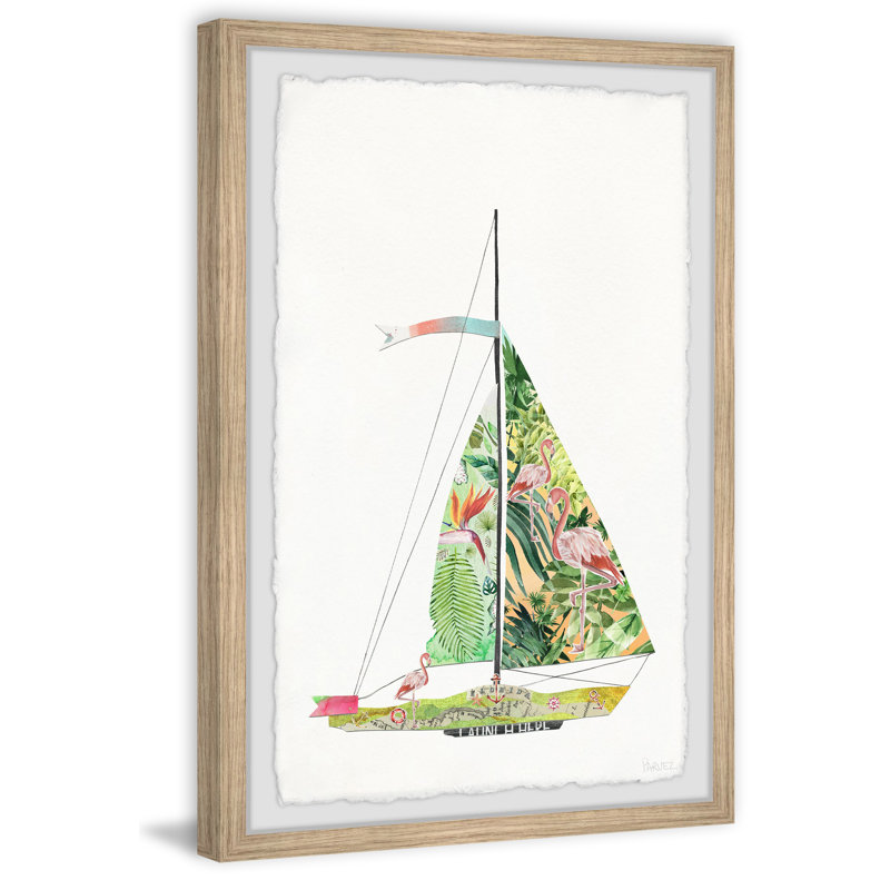 Sailing Tropical Heaven by Parvez Taj - Single Picture Frame Painting, 45cm H x 38cm W