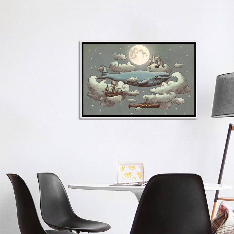 # 1, art sur toile, Cadre blanc, H 26 po x l 40 po x P 1,5 po