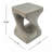 Wood-Like Texture MGO Twist Shape Side Table-579227083