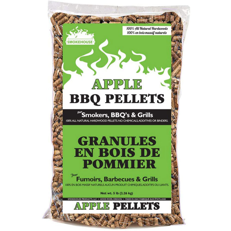 Smokehouse Apple BBQ Smoker & Grill Smoking Hardwood Wood Pellets5 Lbs (2 Pack)