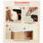 Bathroom Wall Cabinet, with Door and Adjustable Shelf, Over the Toilet Storage Medicine Cabinet Wall Mounted, Hanging Organizer with Shelves and Open Partition for Laundry Room Kitchen Restroom