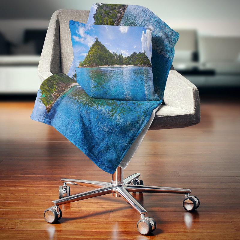 Coussin réversible, Carré 16 po, Throw Pillow