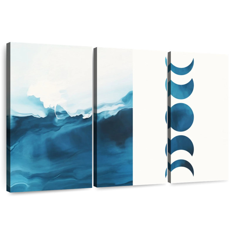 Avery Moonshine Waves Diptych, 42" H x 65" W