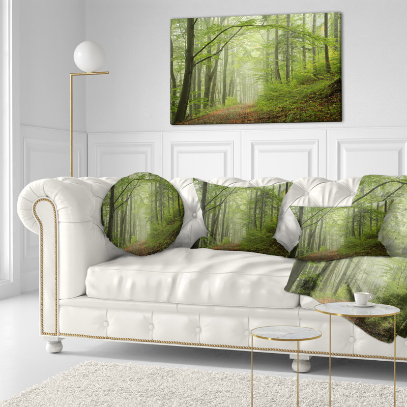 Coussin lombaire photo en paysage early automne forest
