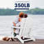 Chaise Adirondack pliante en PEHD pour patio