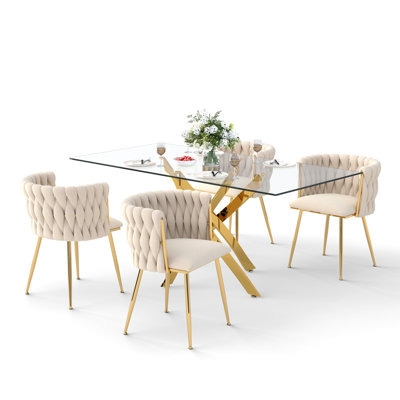 Ashveen Rectangular Restaurant Dining Set