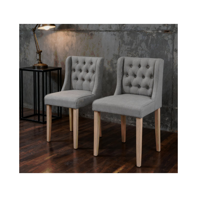 Tabourets de bar à hauteur de comptoir, chaise de salle à manger rembourrée sans accoudoirs à oreilles