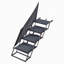 Escalier pour chien pliable en 4 étapes pour voiture avec surface antidérapante