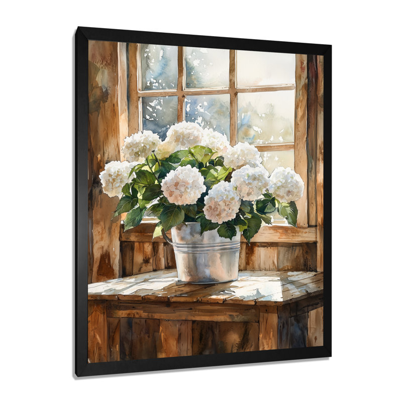 Draquan - salon d'art mural floral, H 32 po x l 16 po, Reproduction encadrée d'une seule photo, Noir