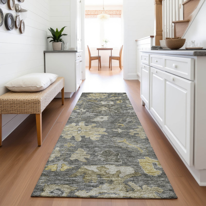 Premium Machine Washable Konopka AMF1108 Global Rug, Runner 2'3" x 7'6"