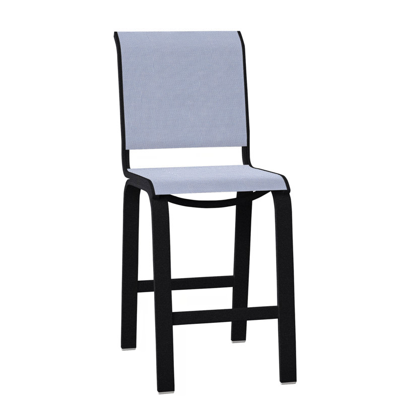 Tabouret de bar 26 po Holna, Noir texturé, Littoral