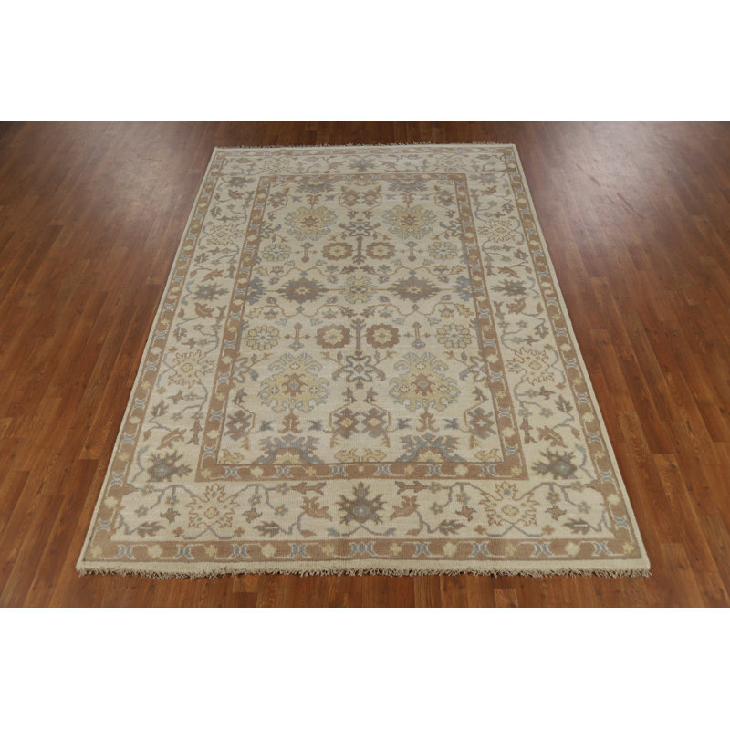 Tapis indien en laine Oushak 6 x 9