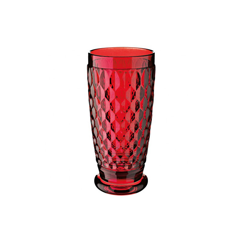 Villeroy & Boch Boston Crystal Drinking Glass, 13 oz., Red