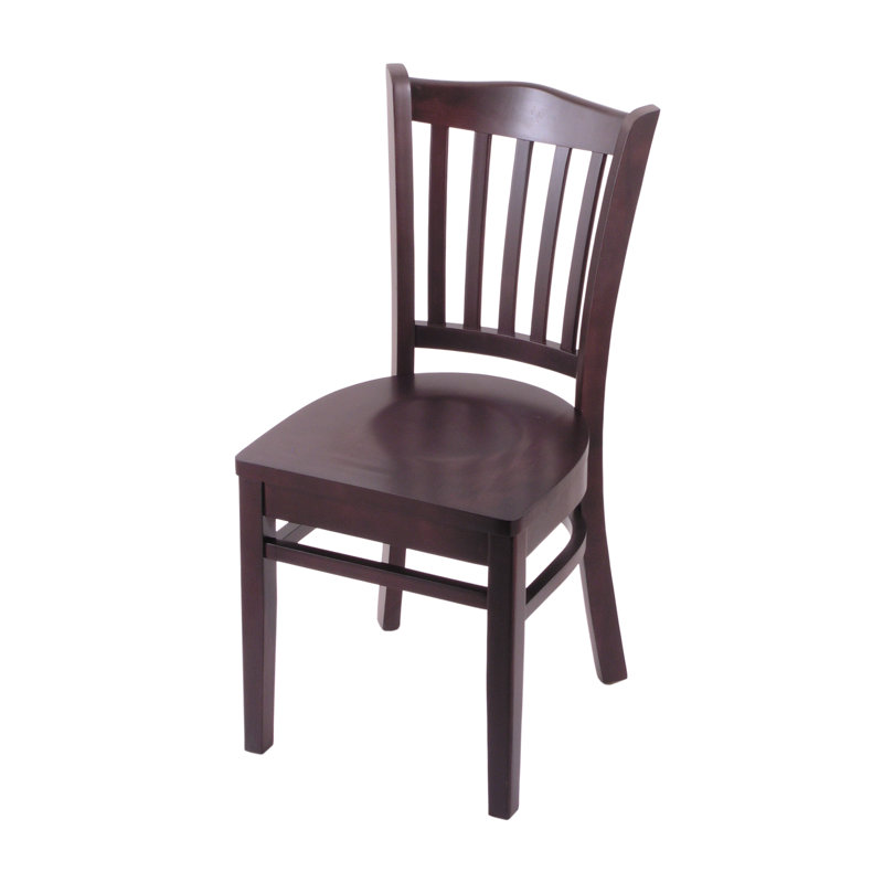 Chaise en bois massif à dossier Windsor, Cerisier foncé
