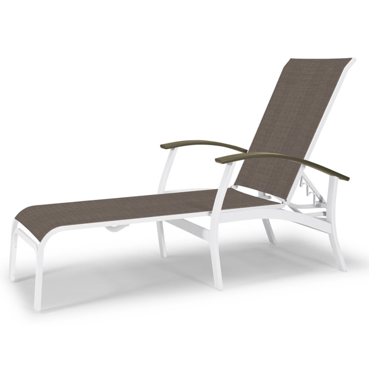 Askar Outdoor Rust-Resistant Metal Chaise Lounge