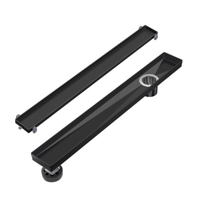 36 Inch Offset Linear Shower Drain With 2-In-1 Tile Insert Cover