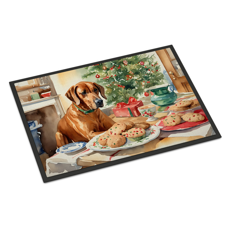 Junya Non-Slip Christmas Doormat, L 18 po x L 27 po