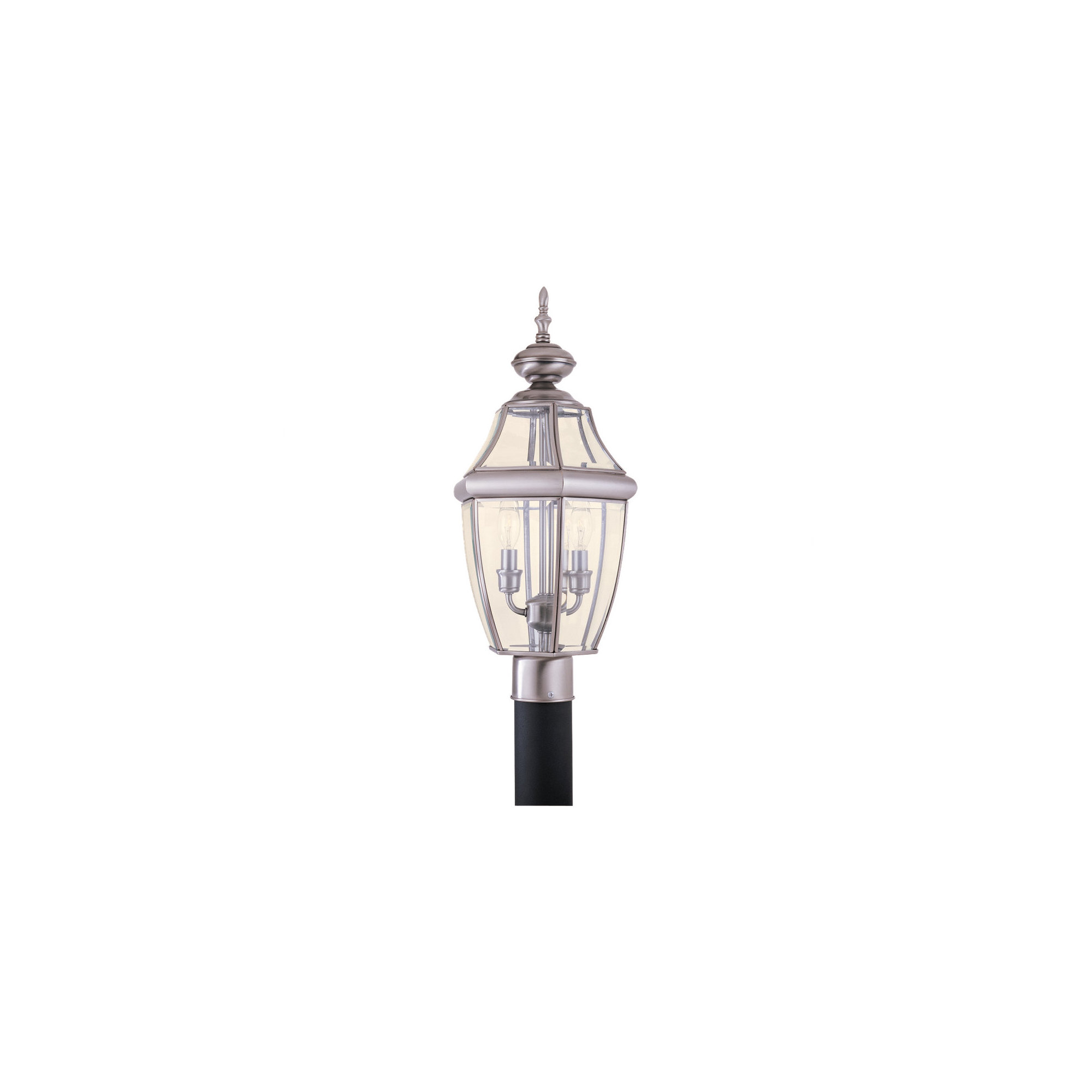 Eirini Beveled Metal Outdoor Lantern Head, No, Antique Brushed Nickel